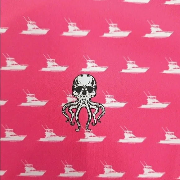 Salt Water Soul Pink Sea Ya Polo Shirt for Men - Picture 3 of 4